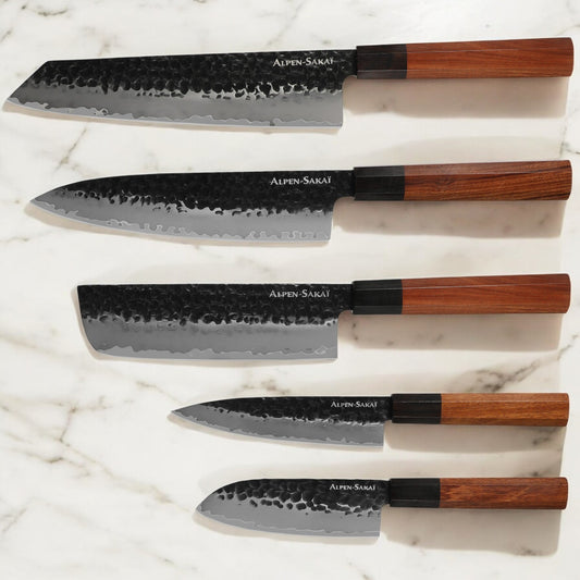 Set Complet Kurogane – 5 Couteaux Artisanaux